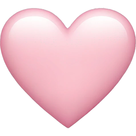 Light pink heart emoji