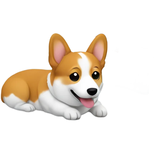 Corgi on a bed emoji