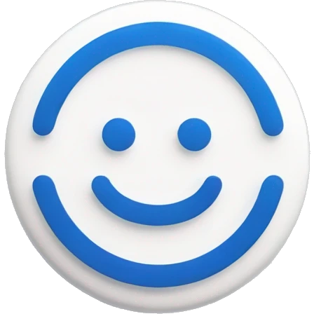 A blue circle with white thick inside it emoji
