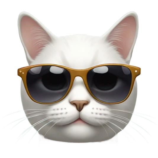 Cat with sunglasses emoji