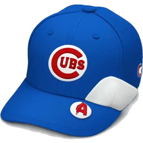 Chicago cubs baseball cap with just a “C” emoji