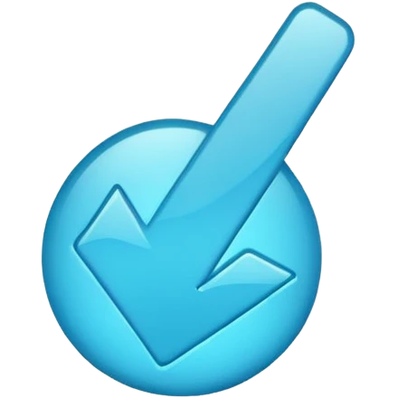Blue tick imoji emoji