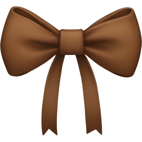 Brown bow emoji