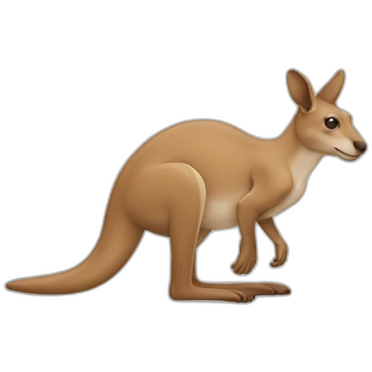 outline kangaroo emoji