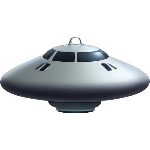 ufo with cow emoji