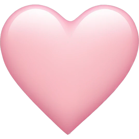 Light pink heart emoji