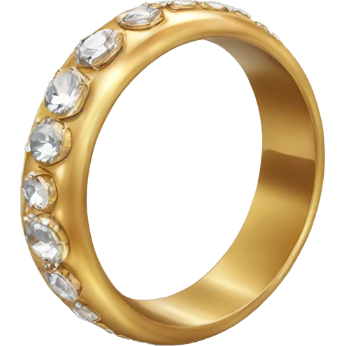Shining wedding ring  emoji