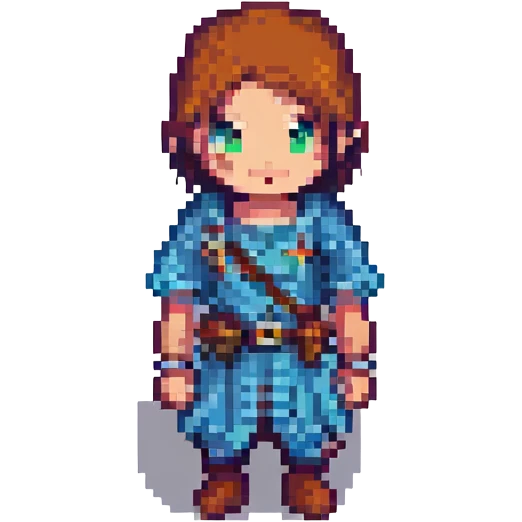 Ders character, pixel art style, simple background emoji