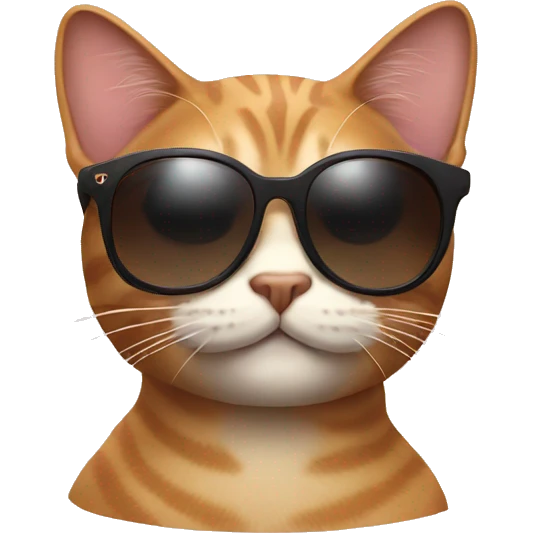 Cat with sunglasses emoji