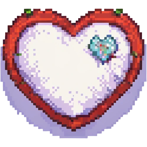 heart, pixel art style emoji