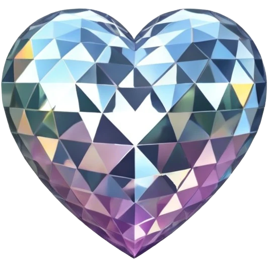 disco ball in shape of a heart emoji