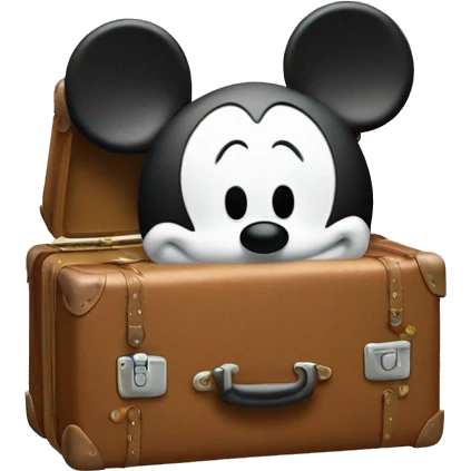 Suitcase Mickey emoji