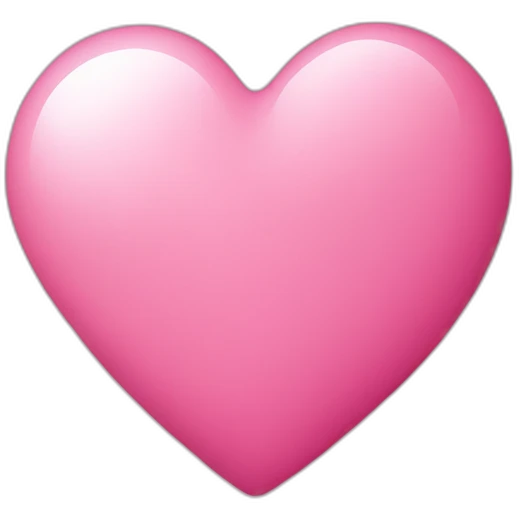 Heart pink emoji