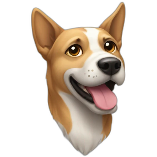 un perro enojado  emoji