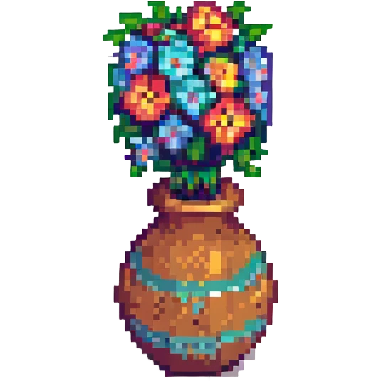a vase pixel art style emoji