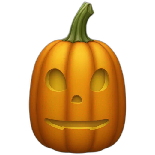 pumpkin without face emoji