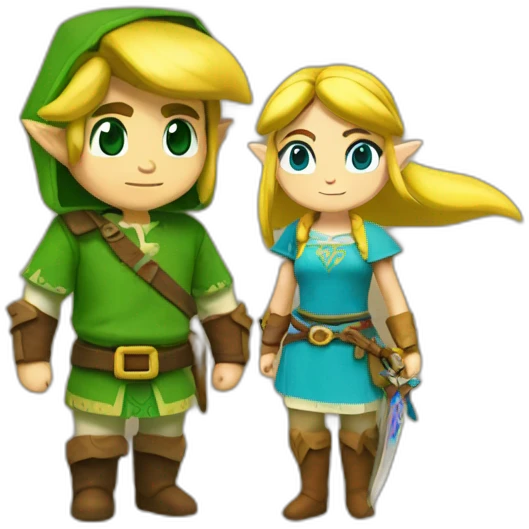 Zelda et link emoji