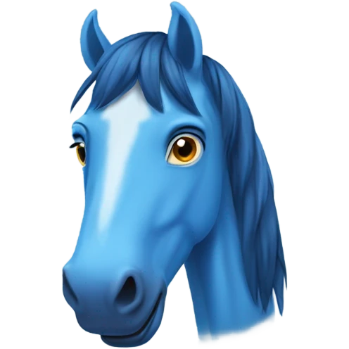 blue horse emoji