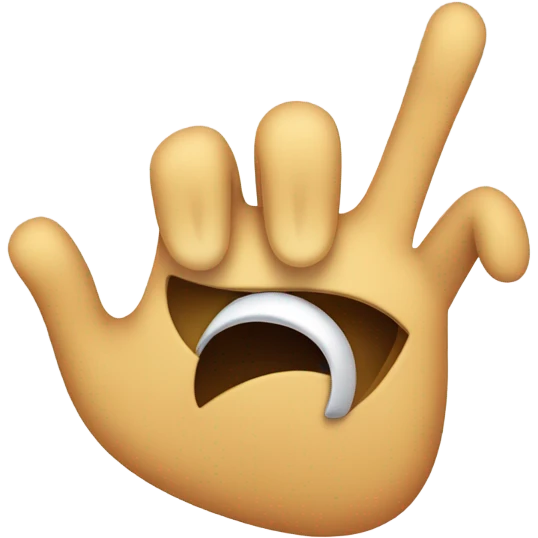 loudly crying face with victory hand emoji