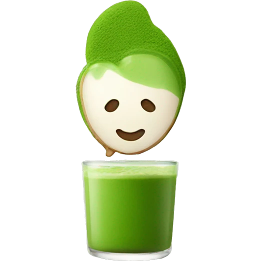 Heart matcha emoji