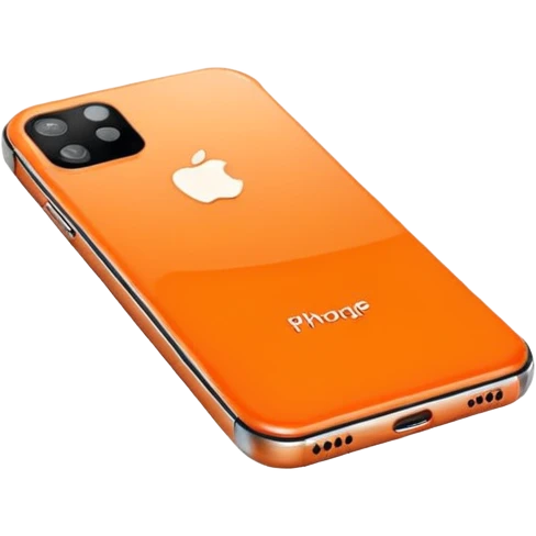 Orange iPhone emoji