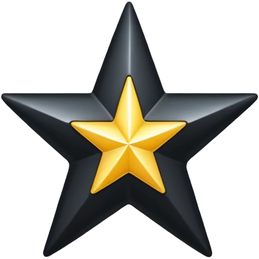 Сделай эмодзи надпись black star service emoji