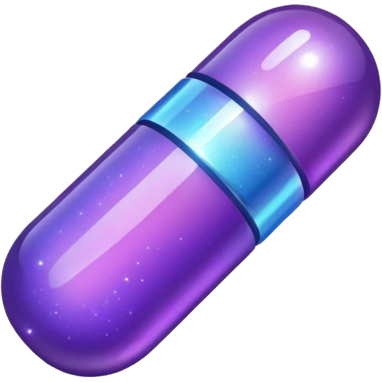 glitter purple medicine emoji