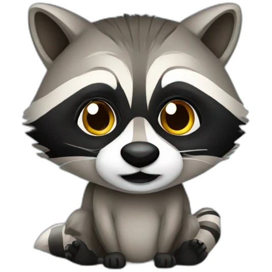 Raccoon web developer emoji