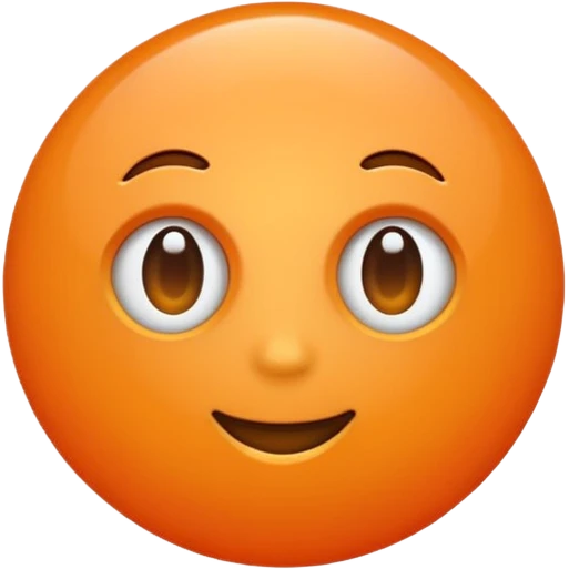 i want a happy orange., emoji