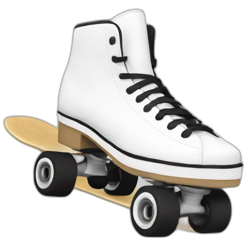 Skate blanco y negro  emoji