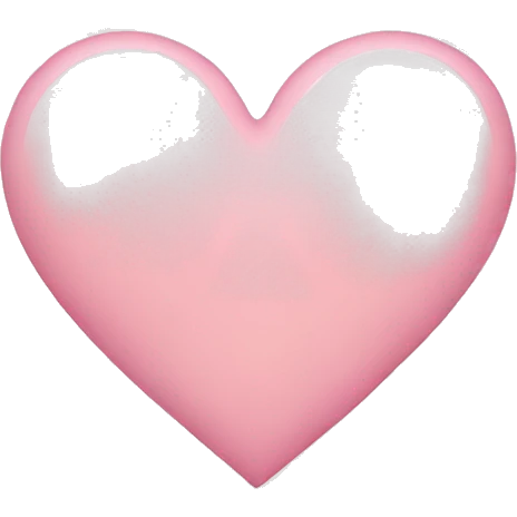 Light pink heart  emoji