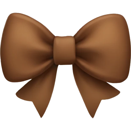 brown bow emoji