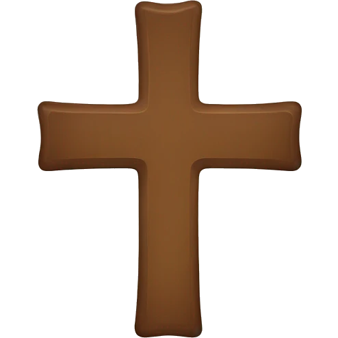 brown cross emoji