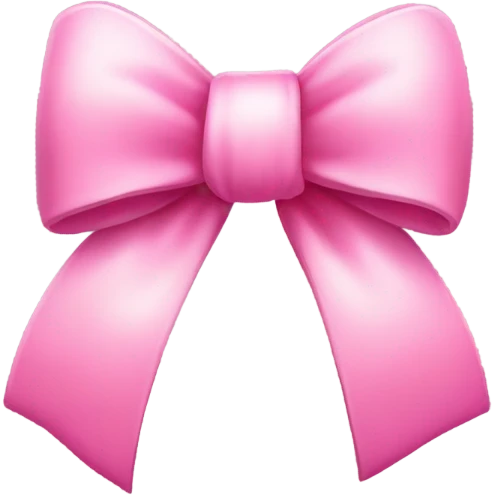 cute pink bow emoji