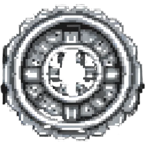 metallic gray gear icon pixel art emoji