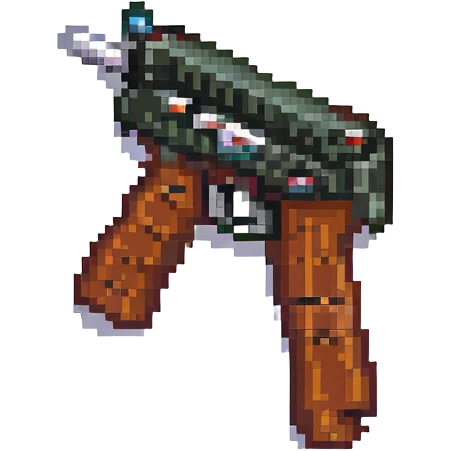 пистолет UZI, no background emoji