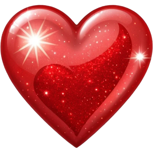 Glitter heart. No bg  emoji
