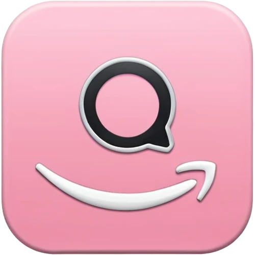 amazon prime video aesthetic logo in pastel pink emoji