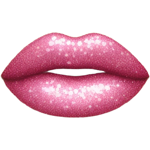 Kissing face with pink glitter heart emoji