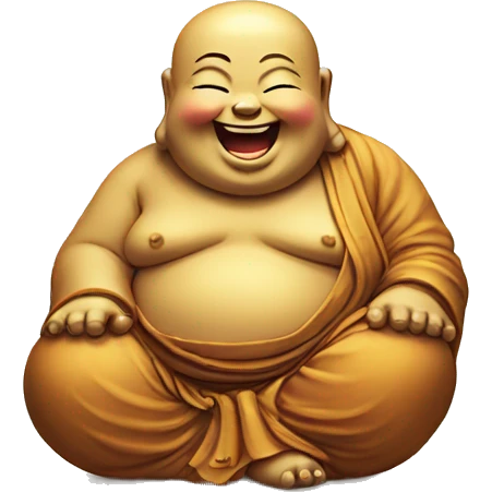 Laughing buddha cute emoji