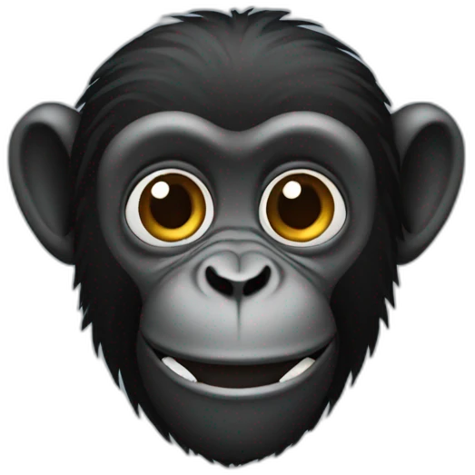 black monkey emoji