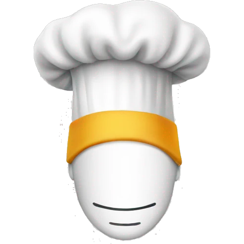 chef's hat and silence  emoji