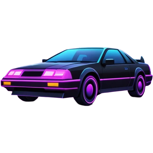 Dark night cyberpunk, cybercore, vaporwave aesthetic emoji