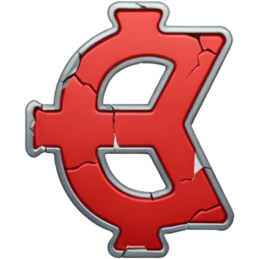 a money billet with a red X shape through, like for free emoji
