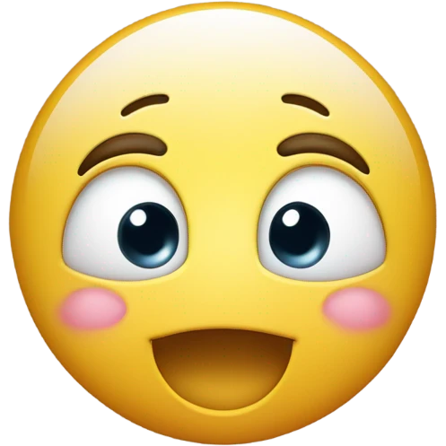 groaning happy emoji