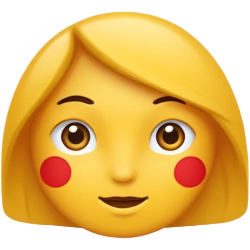 kırmızı toka takan kadın, sarı saçlı emoji