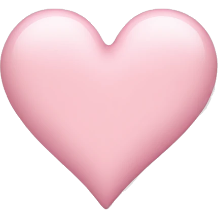 Light pink heart emoji