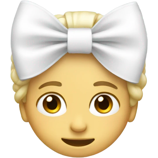 White bow emoji