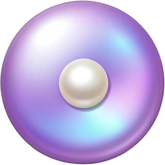 lilac style pearl pin for notes emoji