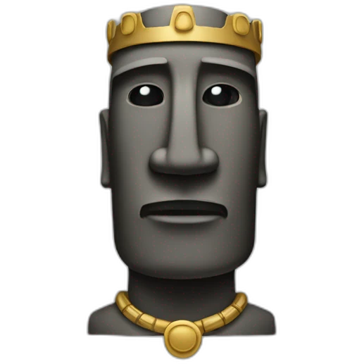 Moai king emoji